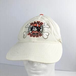 Vtg Cleveland Browns Hat Cap Mens White Snapback Dawg Pound Logo Athletic